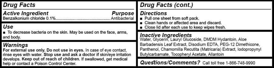 Drug Facts Box (72-ct wipes)