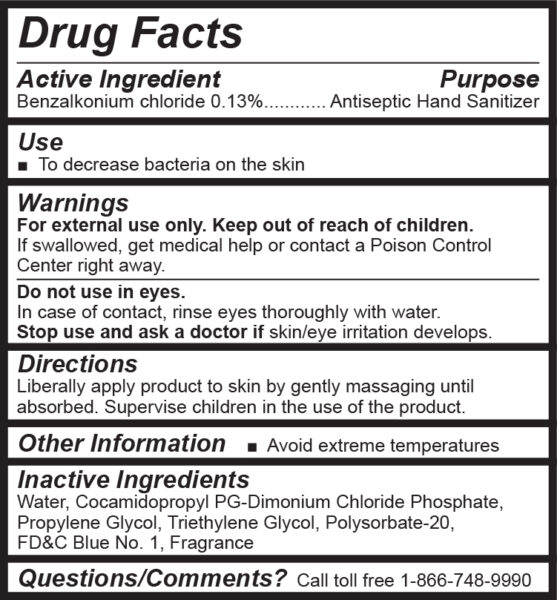 Drug Facts Box (Clean Linen sanitizer)