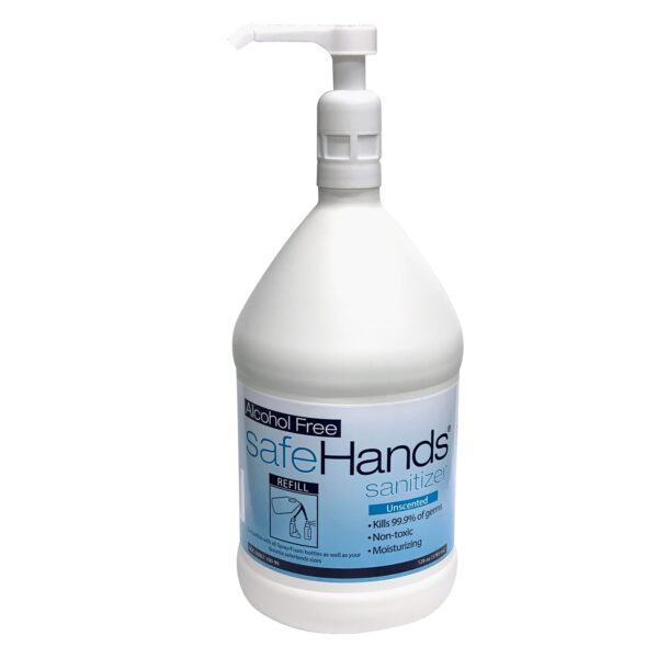safeHands Hand Sanitizer Bottle with pump 128oz