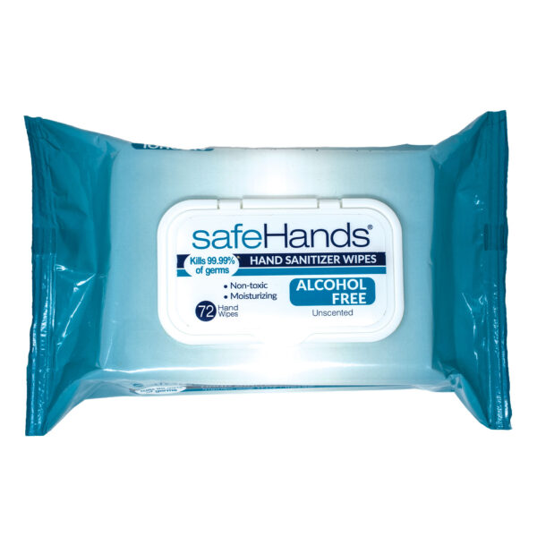 safehands sanitizer wipes front